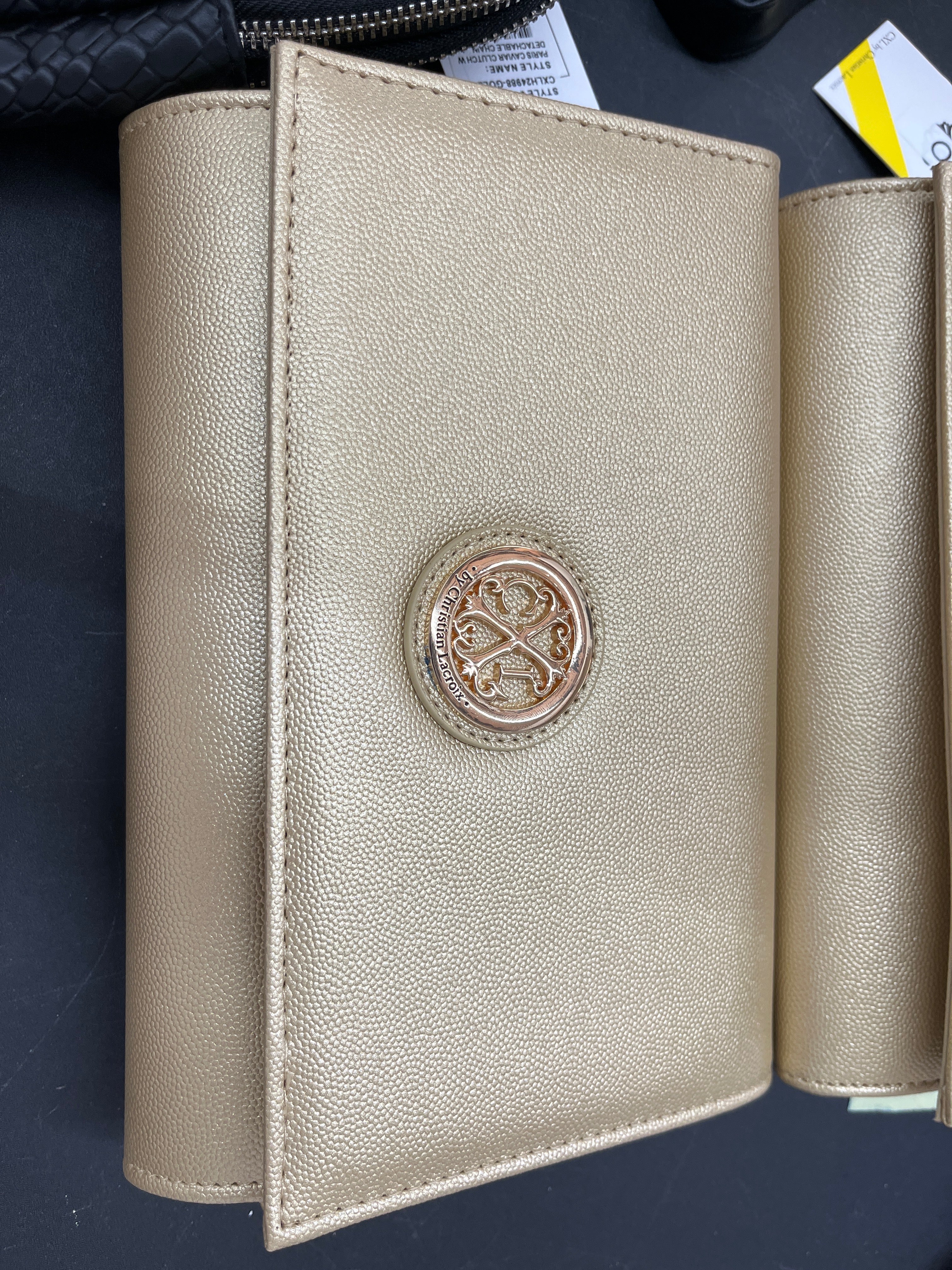 Gold clutch