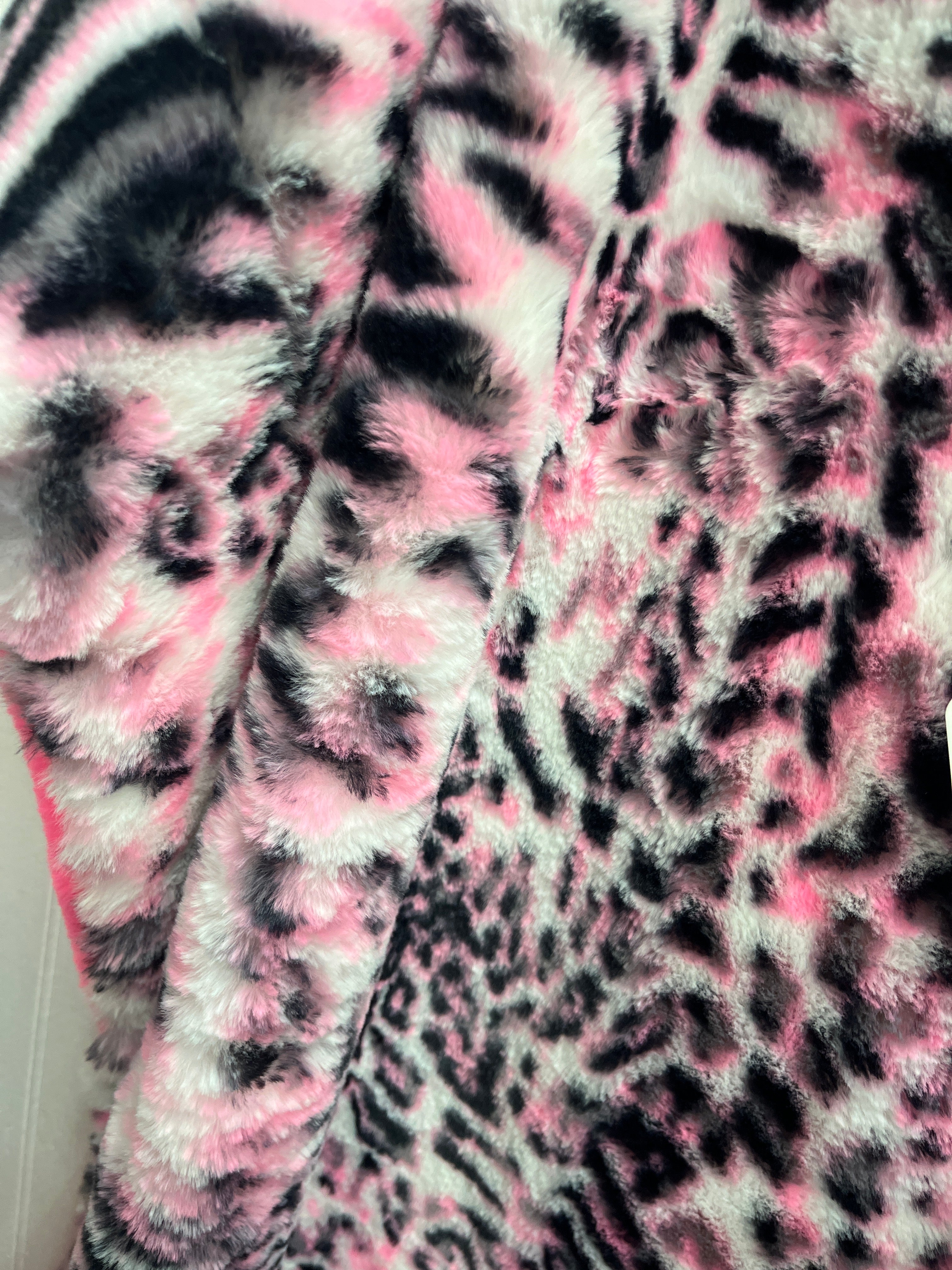 Hot pink minky blanket