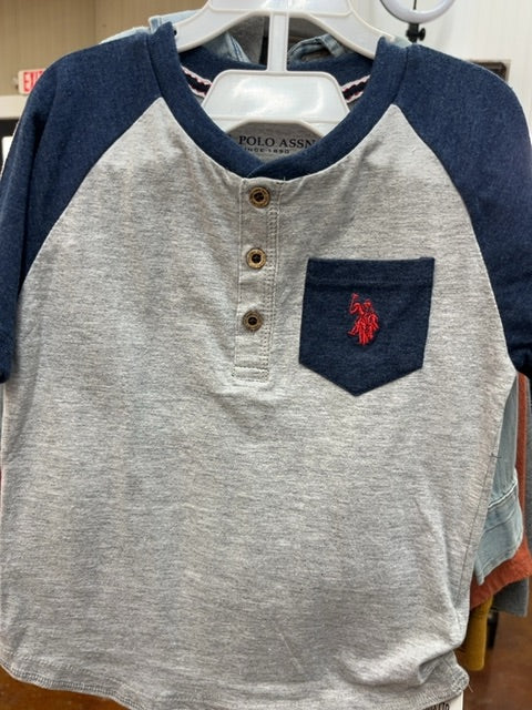 US POLO HENLEY, 4T
