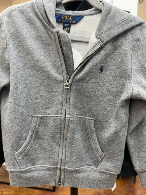 POLO grey zip jacket, 4T