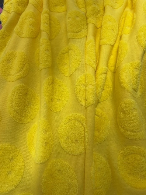 Yellow  Smiley romper