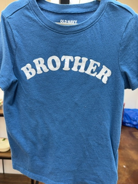 Blue  Brother shirt, 4T
