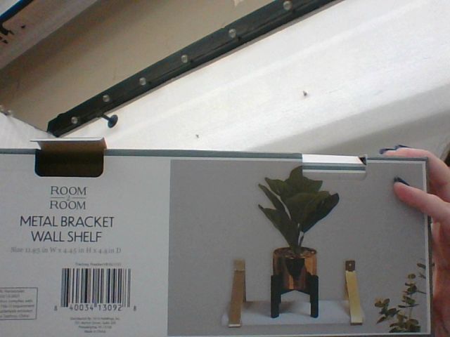 metal wall shelf